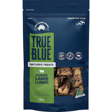 True Blue Natures Treats Aussie Lamb Lungs 50g