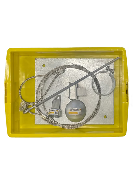 AG Post Strain-IT Staykit 100/50 Wire Rope Yellow Tub AWP