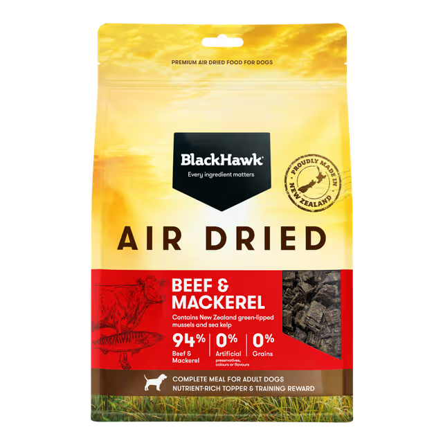 Black Hawk Air Dried Beef and Mackerel Dog Food