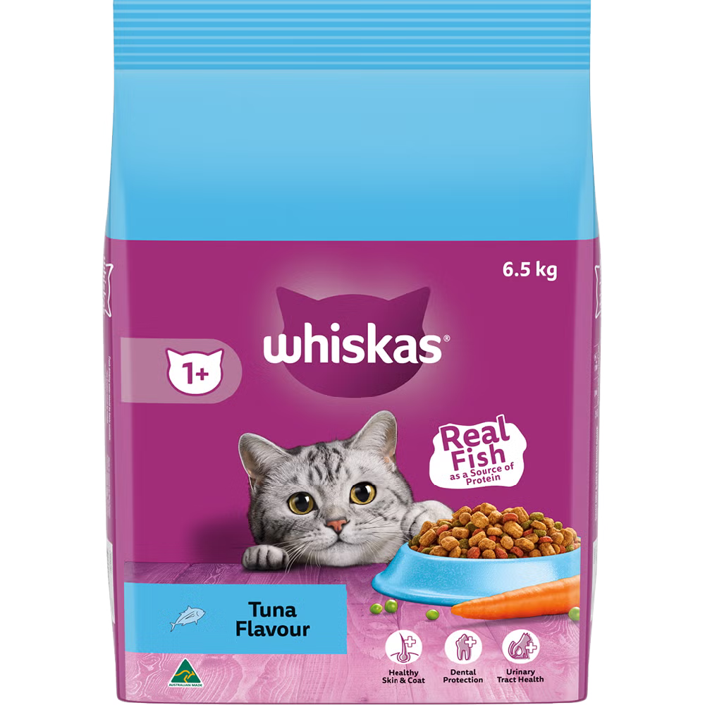 Whiskas Dry Cat Food Adult Tuna 6.5kg