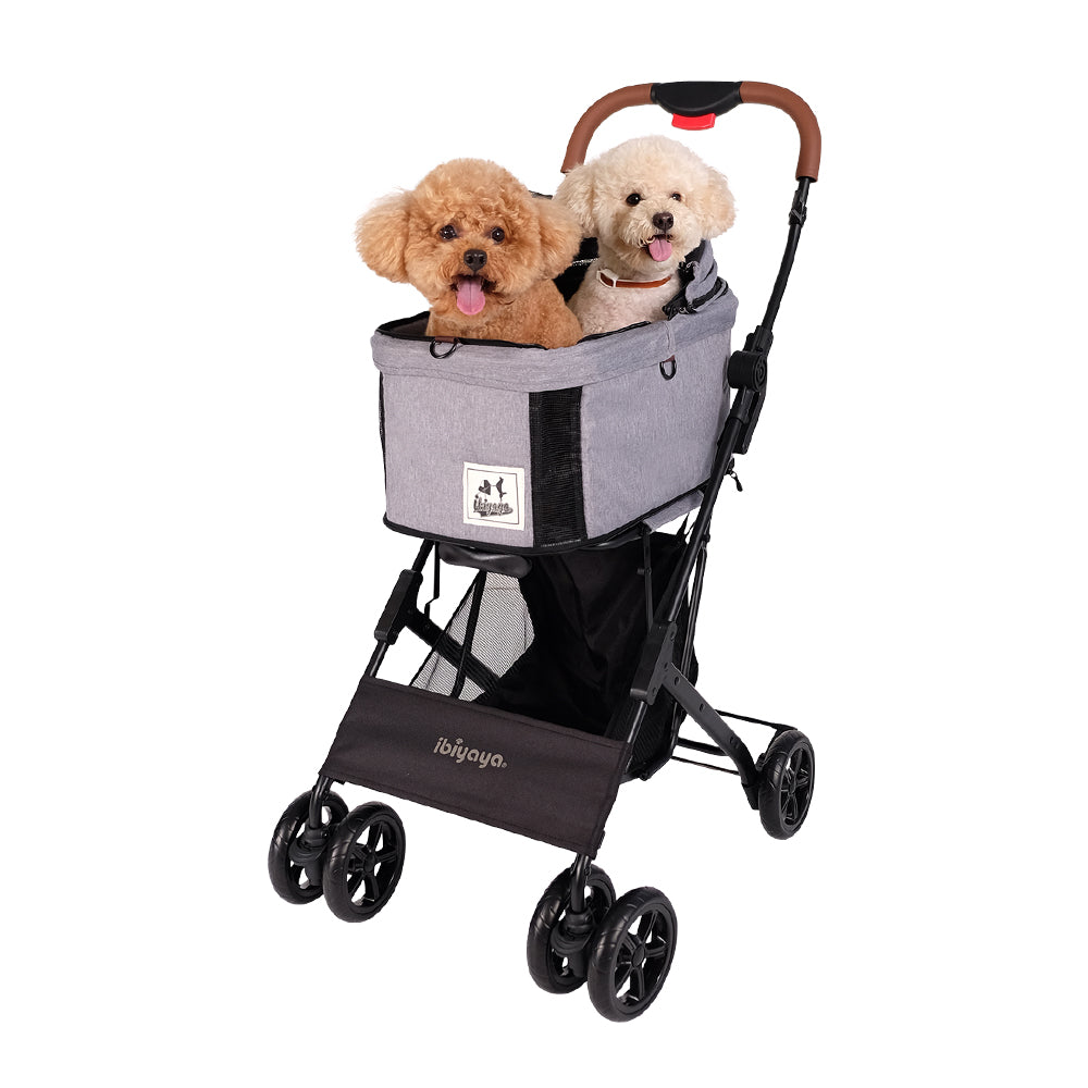 Ibiyaya Travois Tri-fold Pet Travel Stroller Nimbus Gray