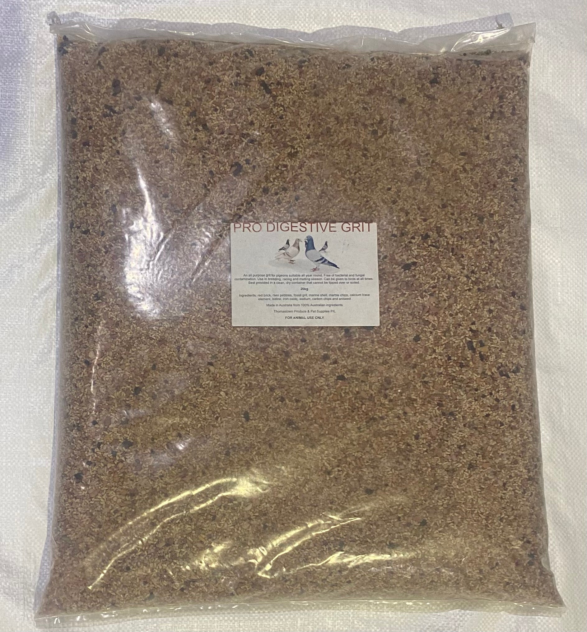 Grit 20kg Digestive Thomastown Produce Woonona Petfood Produce