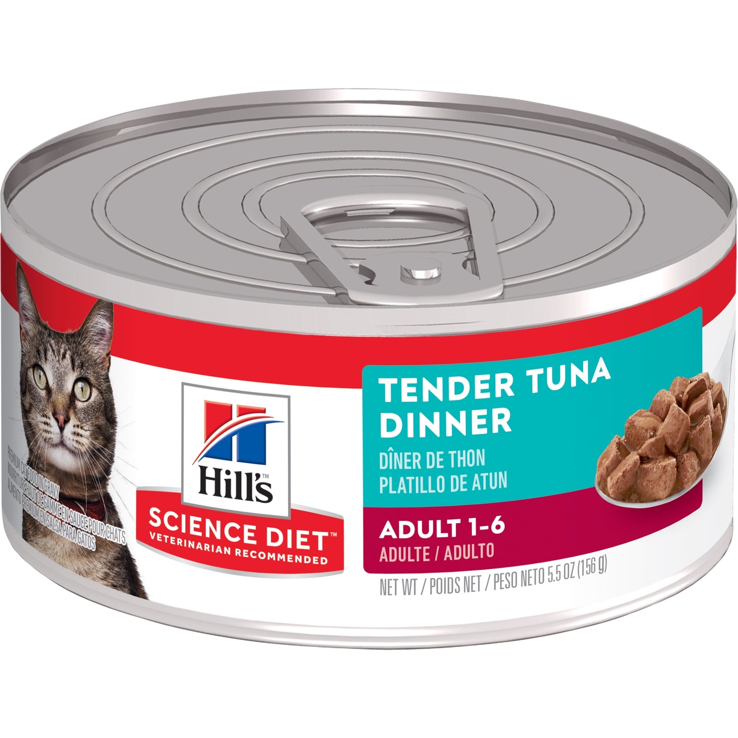 Hill's Science Diet Adult Tender Dinners Tuna Canned Cat Food 156g