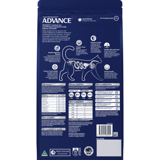 Advance Dry Cat Food Adult Ocean Fish - Woonona Petfoods