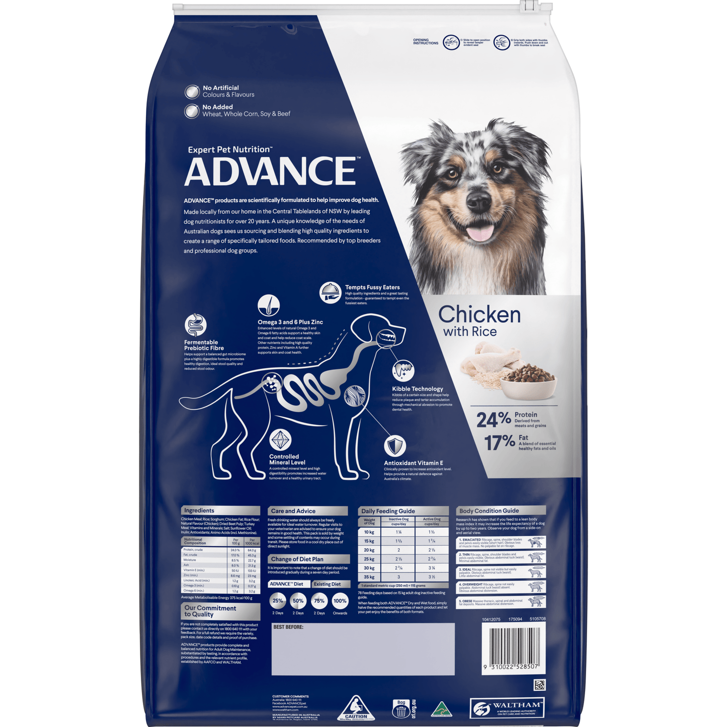 Advance Dry Dog Food Adult Chicken - Woonona Petfoods