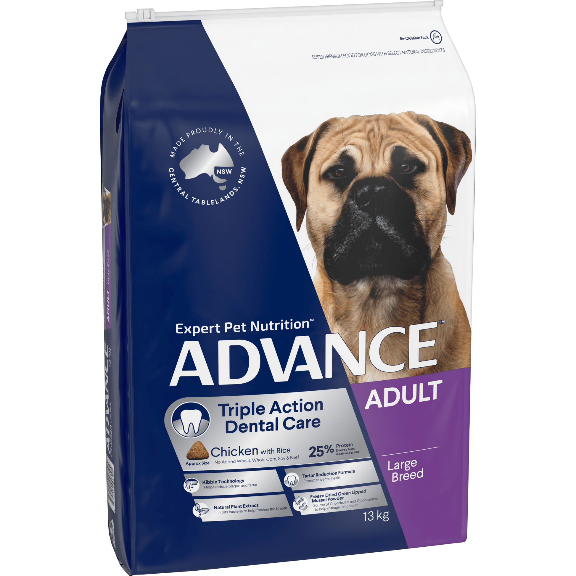 Advance Dry Dog Food Dental Large Breed 13kg - Woonona Petfoods