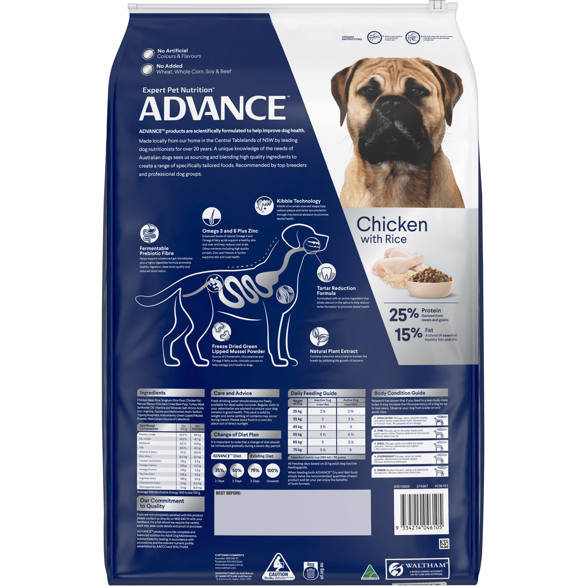 Advance Dry Dog Food Dental Large Breed 13kg - Woonona Petfoods