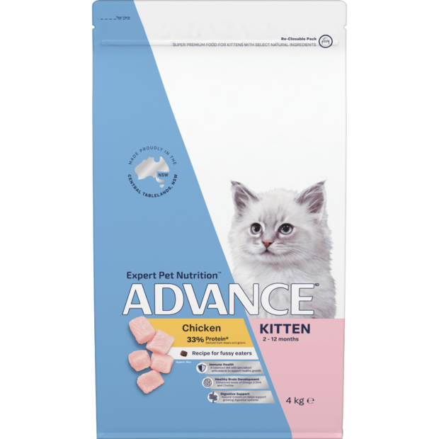 Advance Dry Kitten Food Chicken and Rice 500g - Woonona Petfoods