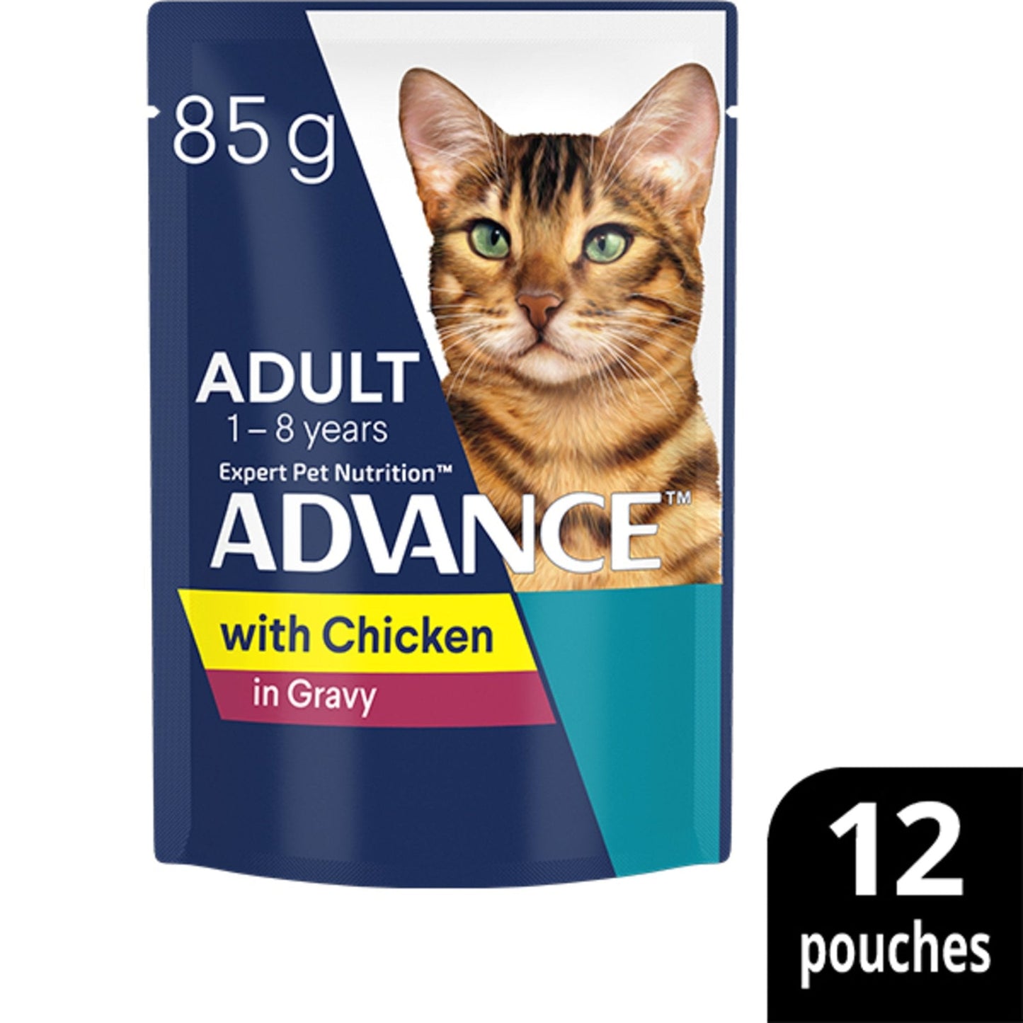 Advance Wet Cat Food Chicken Chunks in Gravy 12x85g - Woonona Petfoods