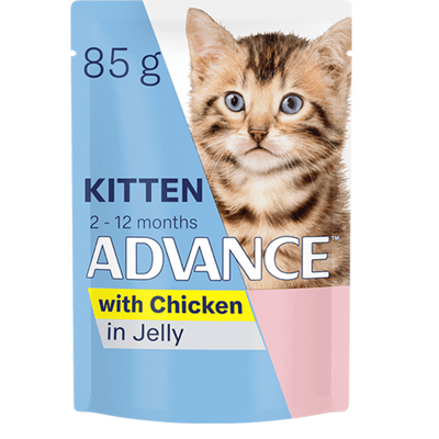 Advance Wet Cat Food Kitten Chicken And Jelly 85g