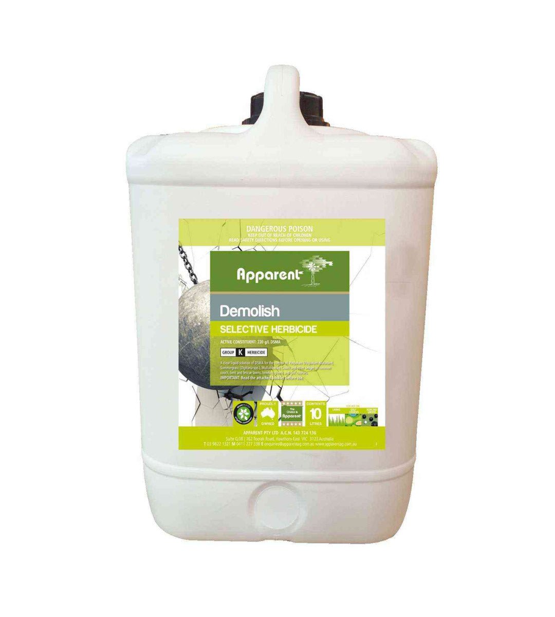 Apparent Demolish (DSMA 220) 10 Litres - Woonona Petfoods