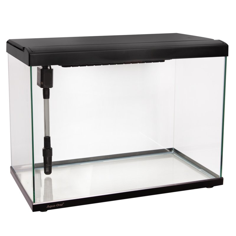 Aqua One Lifestyle Classic 72 Complete Glass Aquarium Black - Woonona Petfood & Produce