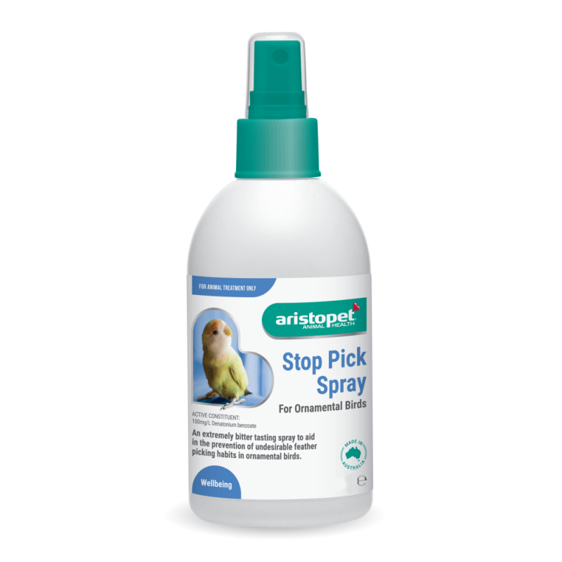 Aristopet Stop Pick Spray for Birds 125ml - Woonona Petfoods
