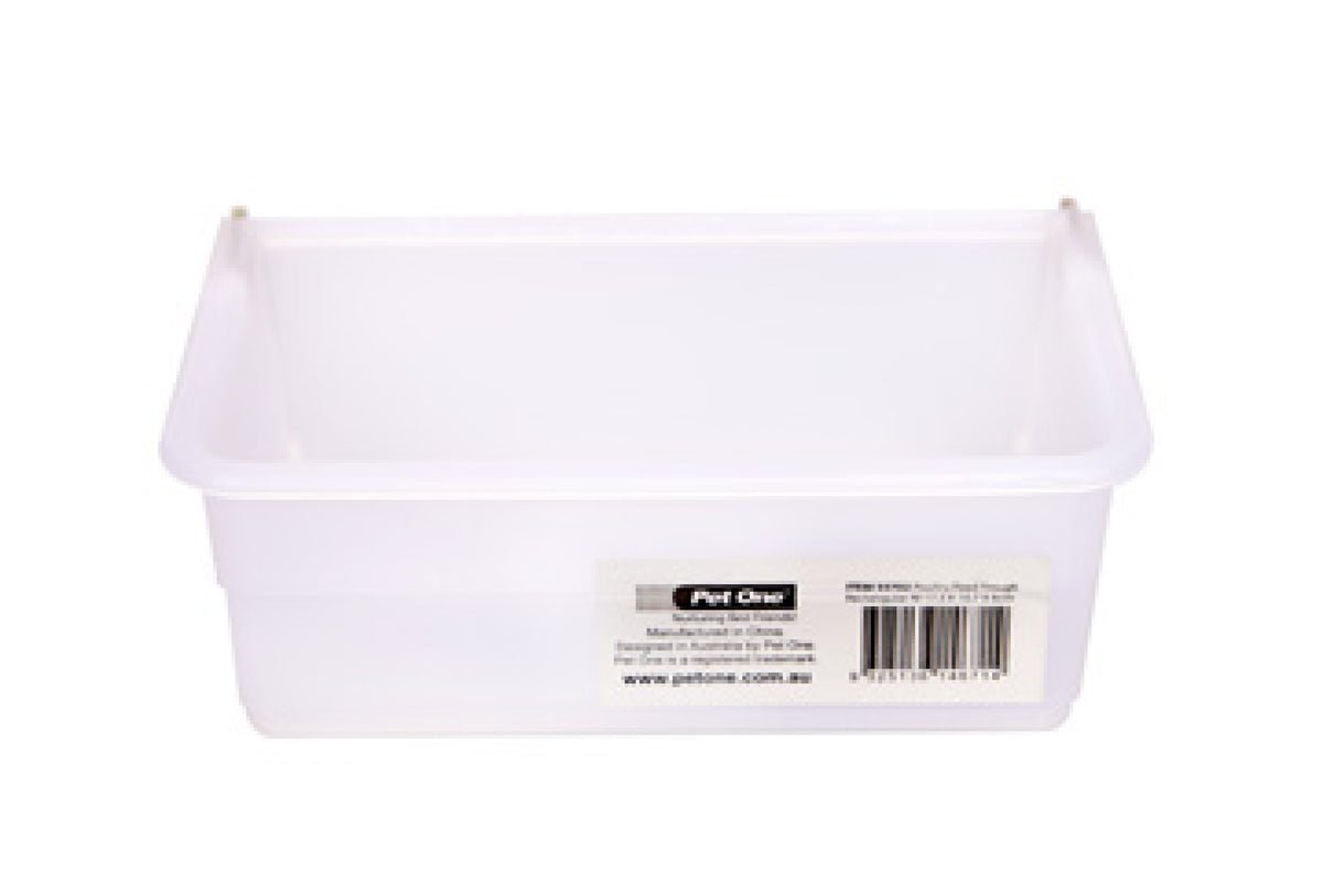Avi One Poultry Feed Trough Rectangular - Woonona Petfoods