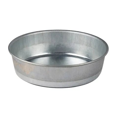 Bainbridge Galvanised Round Feed Plate Large - Woonona Petfoods