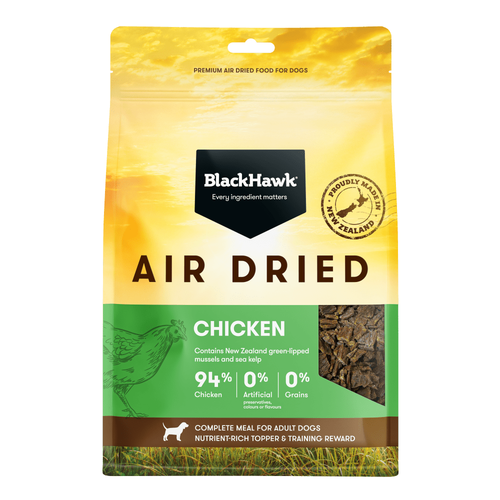 Black Hawk Air Dried Chicken Dog Food - Woonona Petfoods