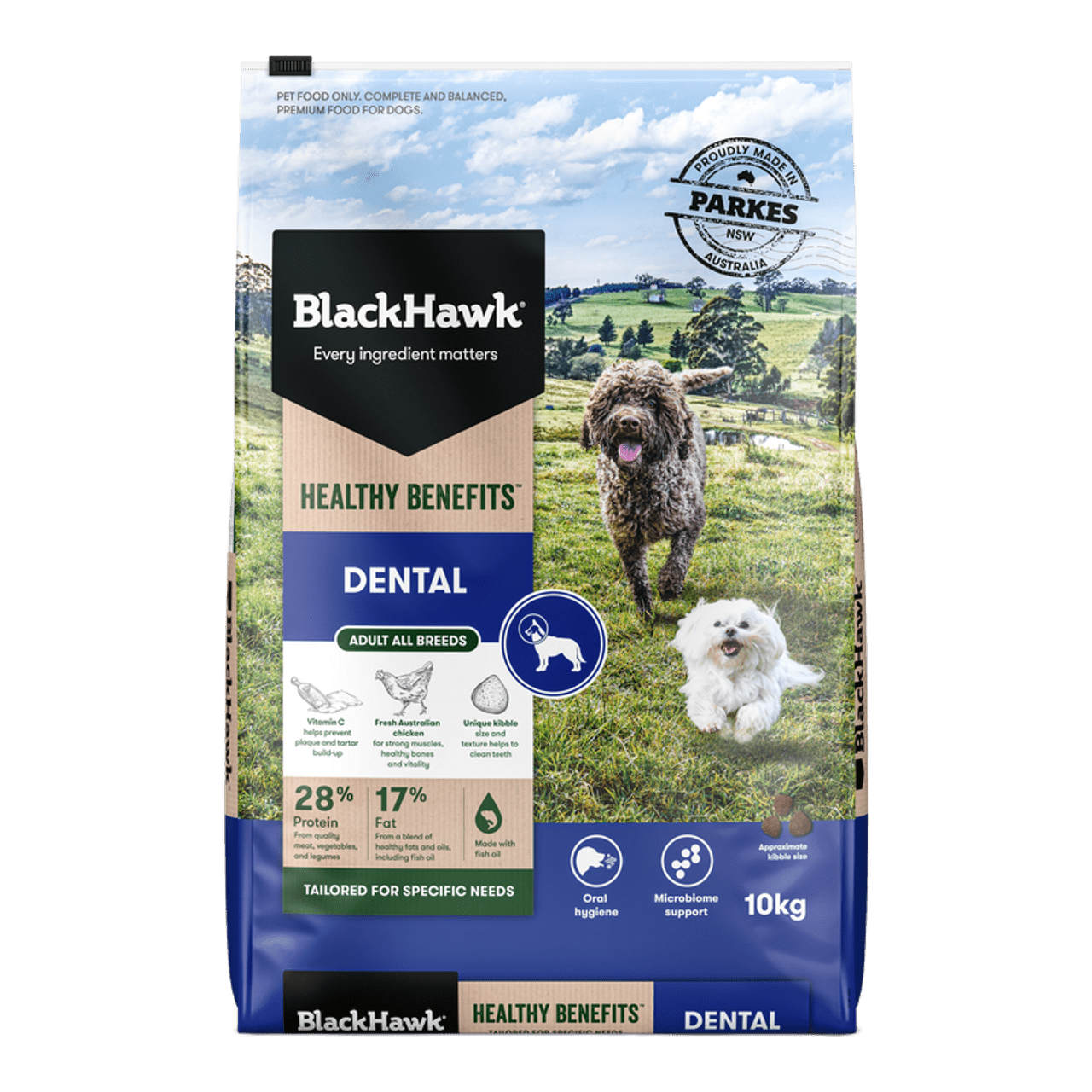 Black Hawk Dry Dog Food Healthy Benefits Dental - Woonona Petfoods