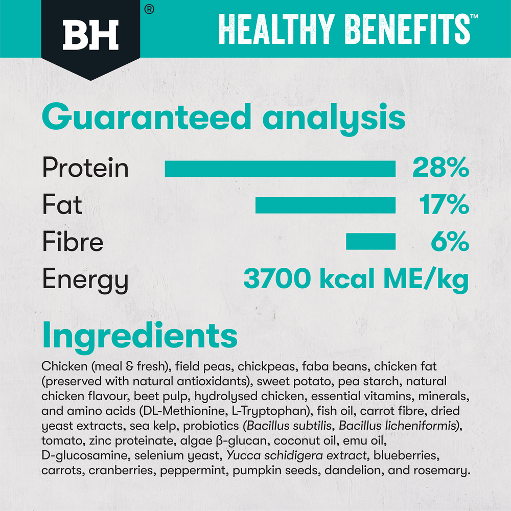 Black Hawk Dry Dog Food Healthy Benefits Sensitive Skin and Gut - Woonona Petfoods
