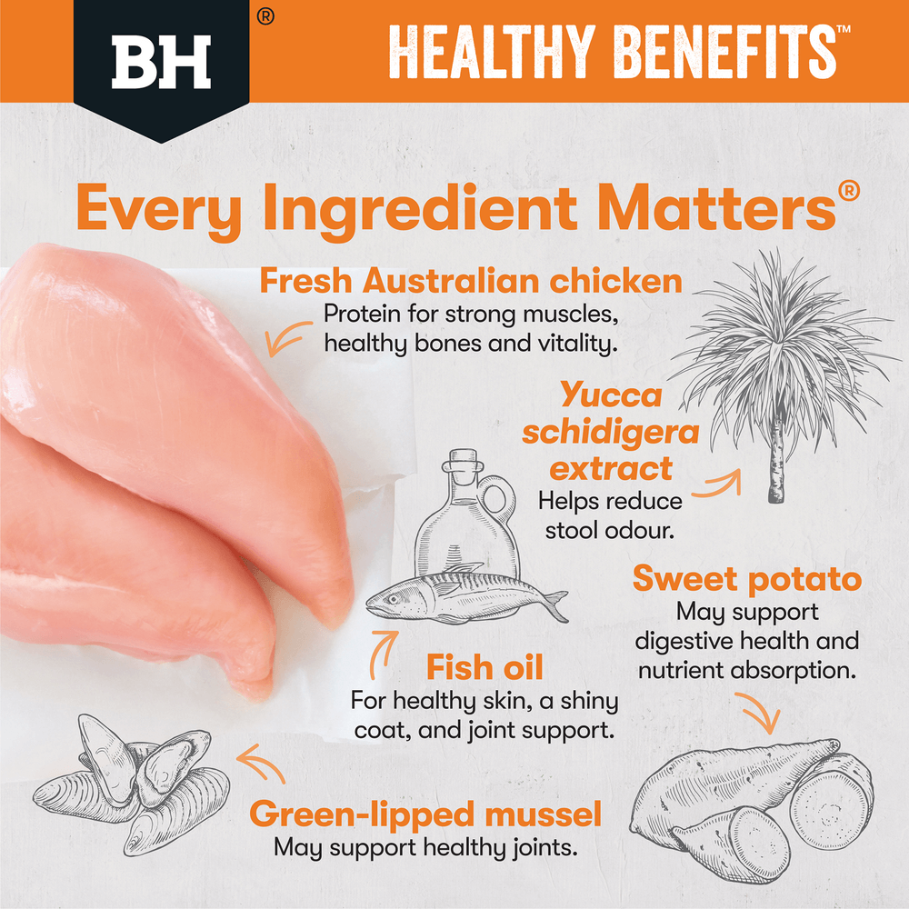 Black Hawk Dry Dog Food Healthy Benefits Weight Management - Woonona Petfoods