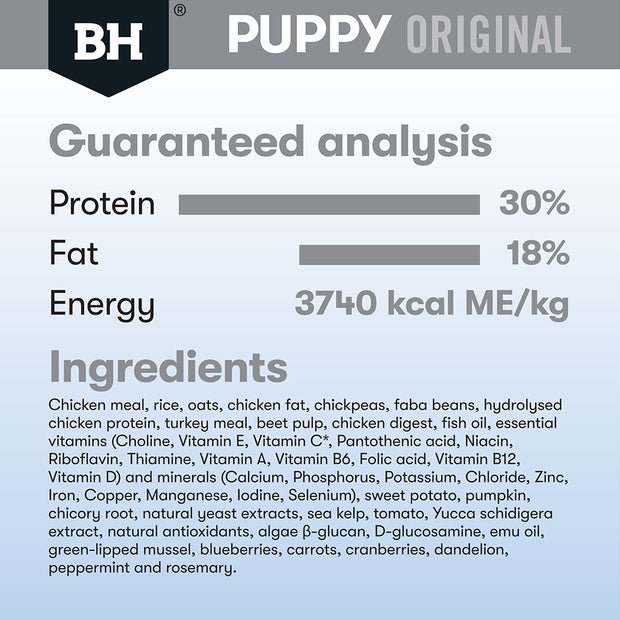 Black Hawk Dry Dog Food Puppy Medium Breed Chicken and Rice - Woonona Petfood & Produce