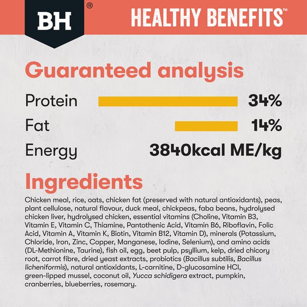 Black Hawk Healthy Benefits Dry Cat Food Indoor Chicken - Woonona Petfood & Produce