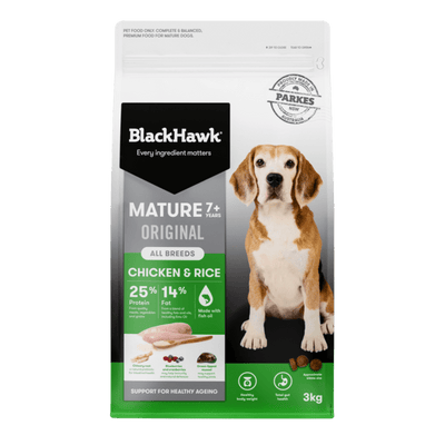 Black Hawk Mature Chicken and Rice Dry Dog Food