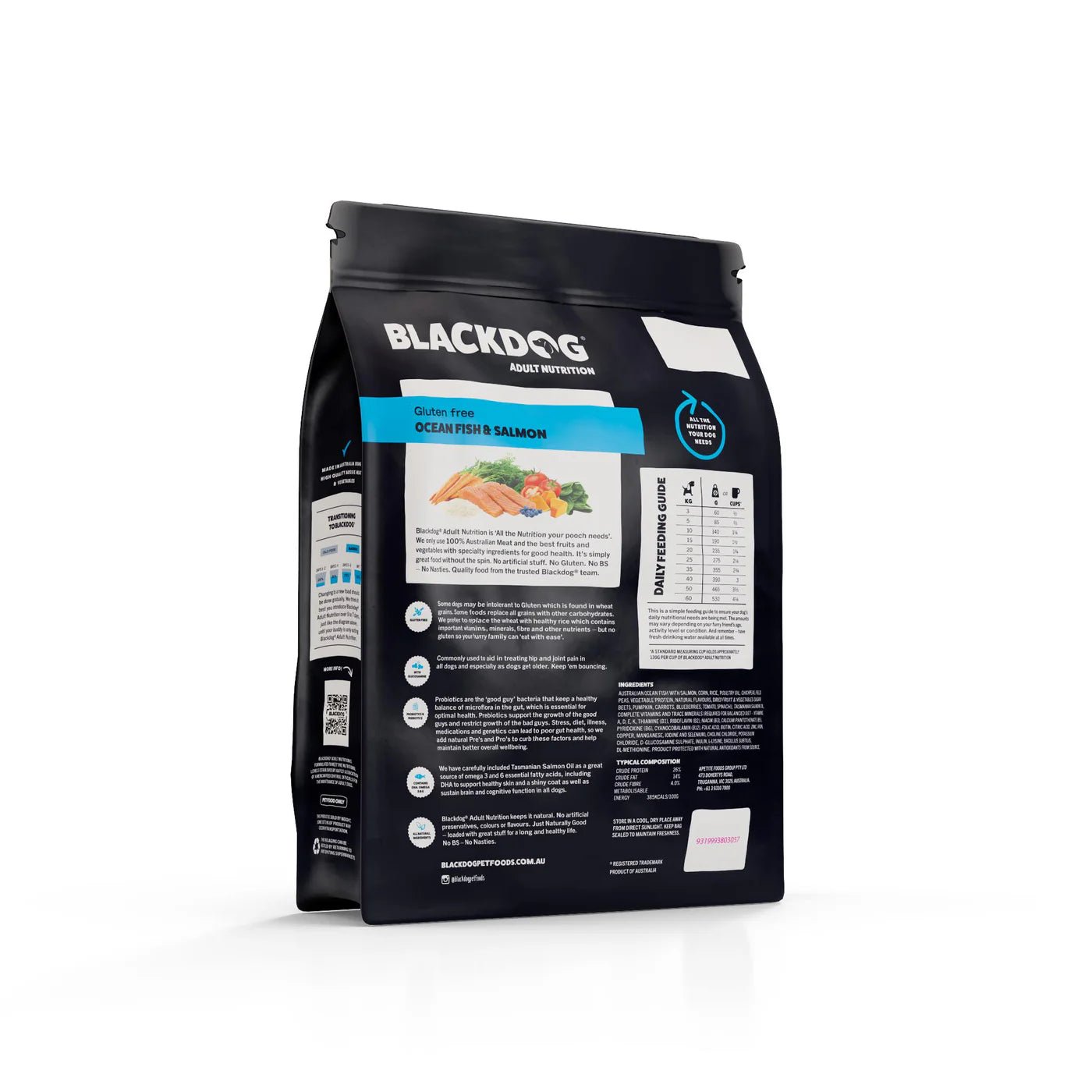 Blackdog Adult Ocean Fish Salmon and Rice & Vegetables 2.5kg - Woonona Petfoods