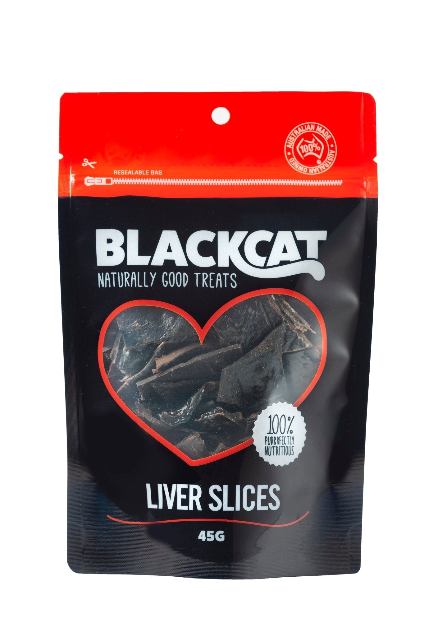 Blackdog Cat Treats Liver Slice 45g - Woonona Petfoods