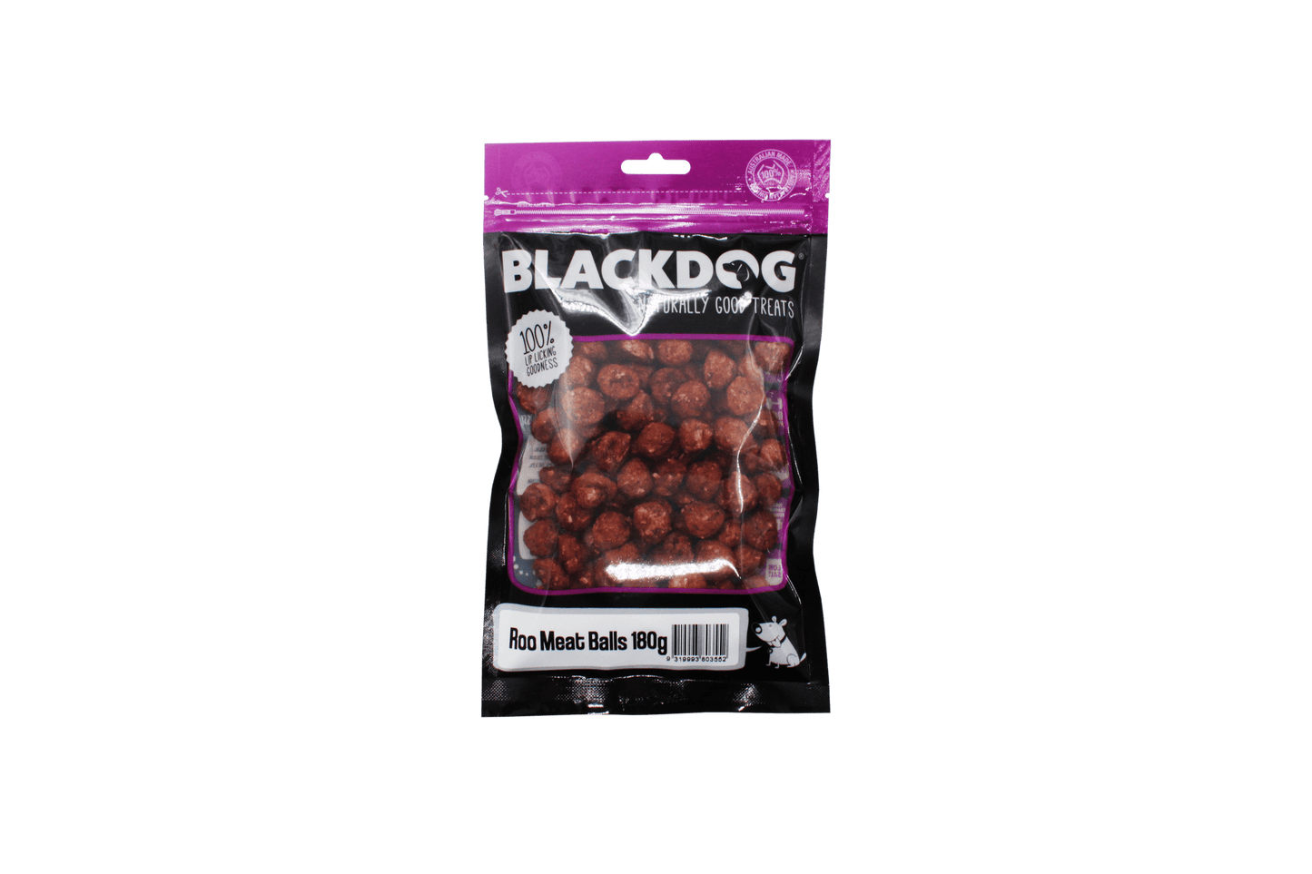 Blackdog Roo Meat Balls 180g - Woonona Petfoods