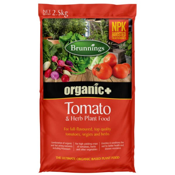 Brunnings Organic Plus Tomato and Herb Plant Food 2.5kg - Woonona Petfoods