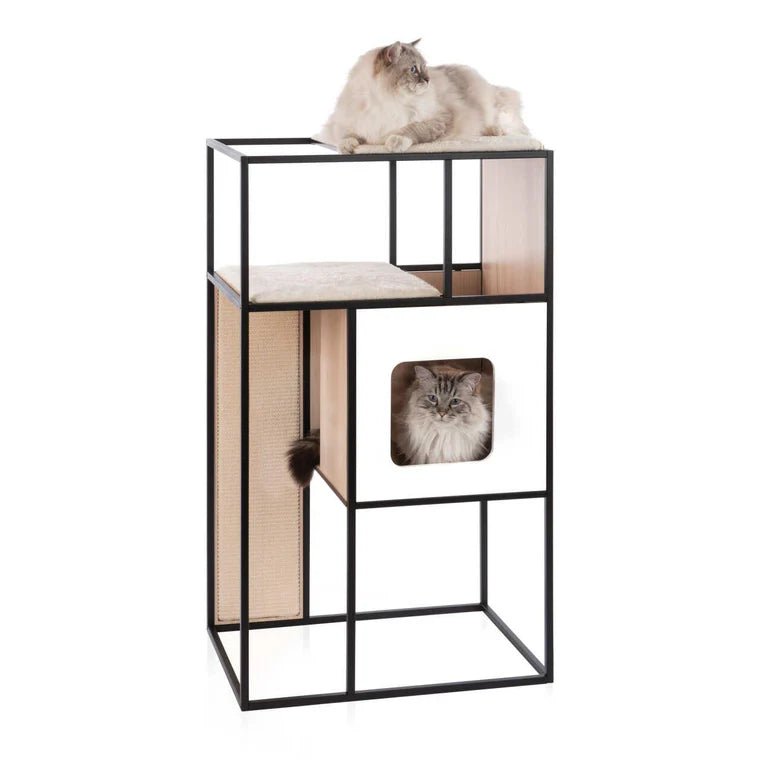 Catit Vesper Patio White with Scratcher Pad Large - Woonona Petfoods