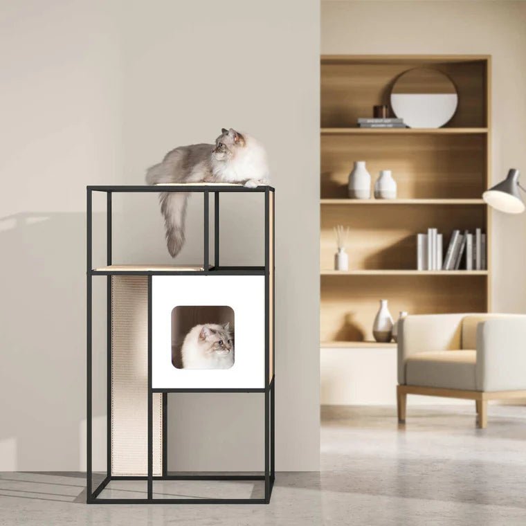 Catit Vesper Patio White with Scratcher Pad Large - Woonona Petfoods