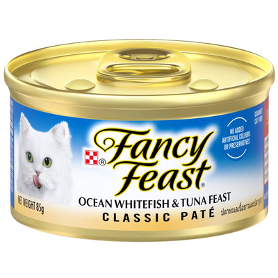 Fancy Feast Classic Pate with Ocean Whitefish and Tuna 85g