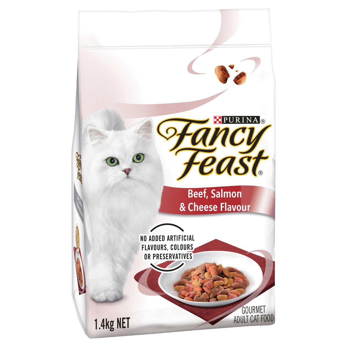 Fancy Feast Dry Beef, Salmon & Cheese - Woonona Petfoods