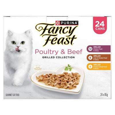 Fancy Feast Poultry and Beef Grilled Collection 24x85g