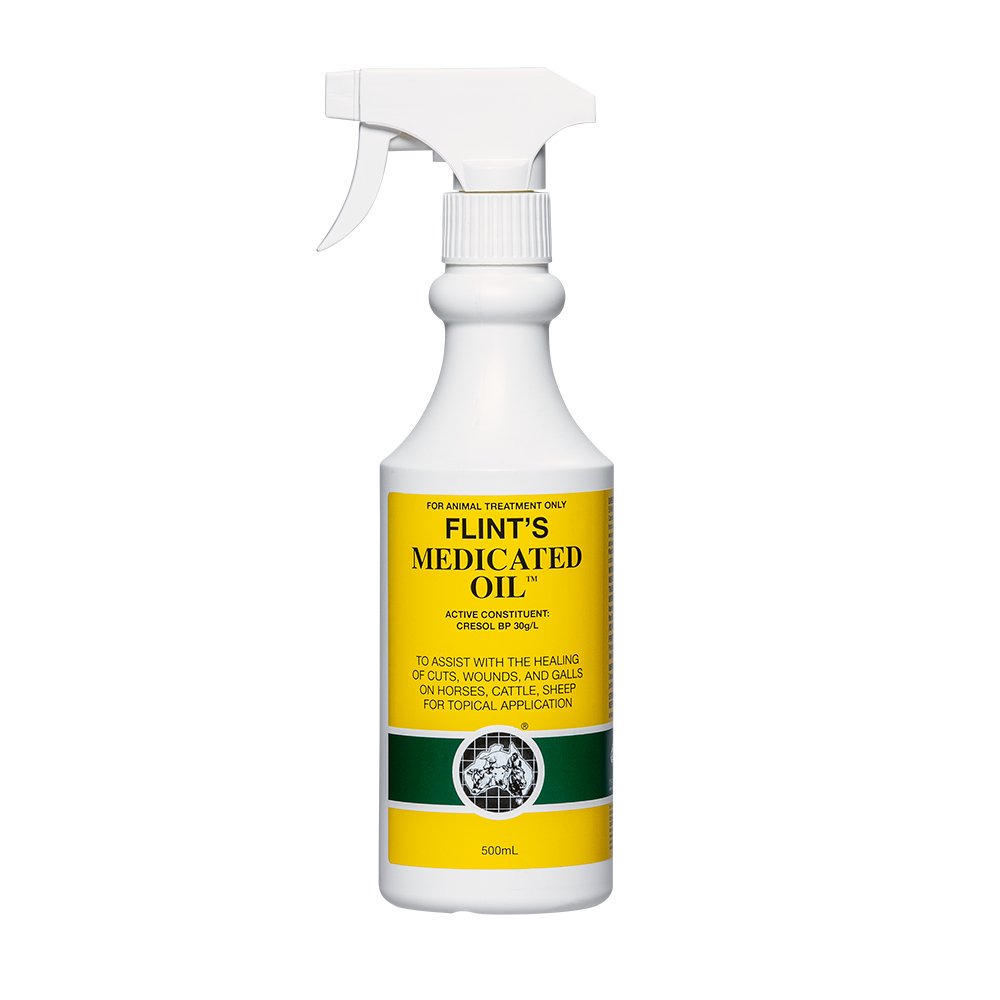 Flints Medicated Oil 500ml - Woonona Petfood & Produce