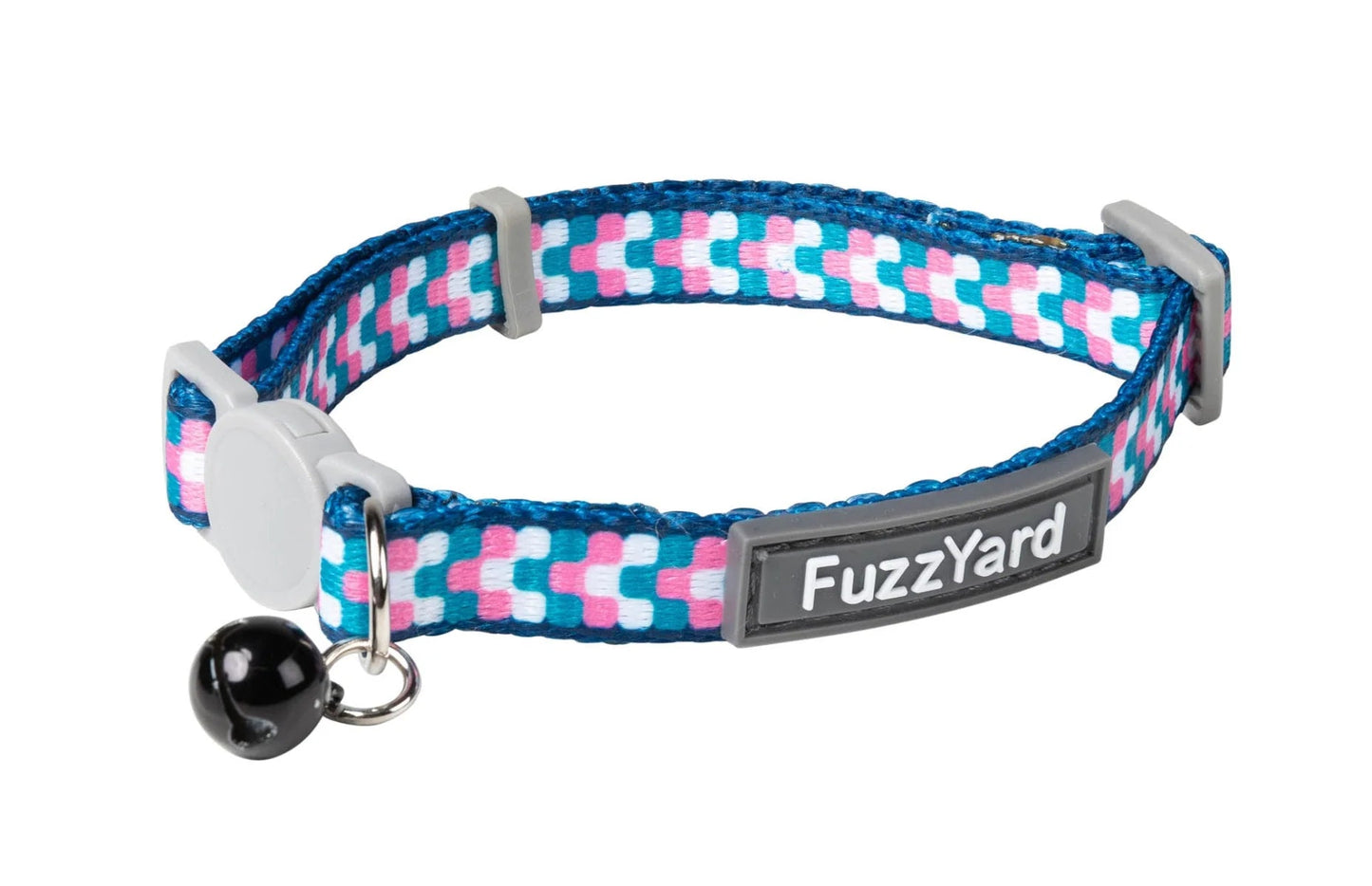 Fuzzyard Cat Collar Groovelock Teal Pink - Woonona Petfoods