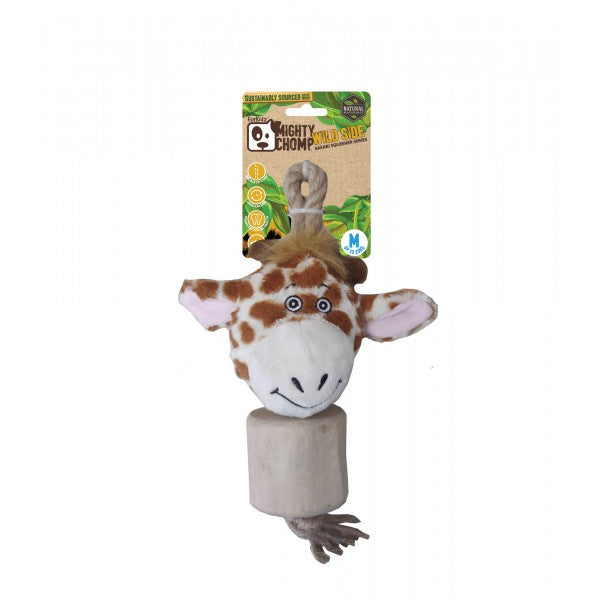 FurKidz Mighty Chomp Safari Coffee Wood with Rope 25cm