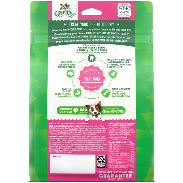 Greenies Puppy Dental Dog Treats Original Petite 340g - Woonona Petfoods