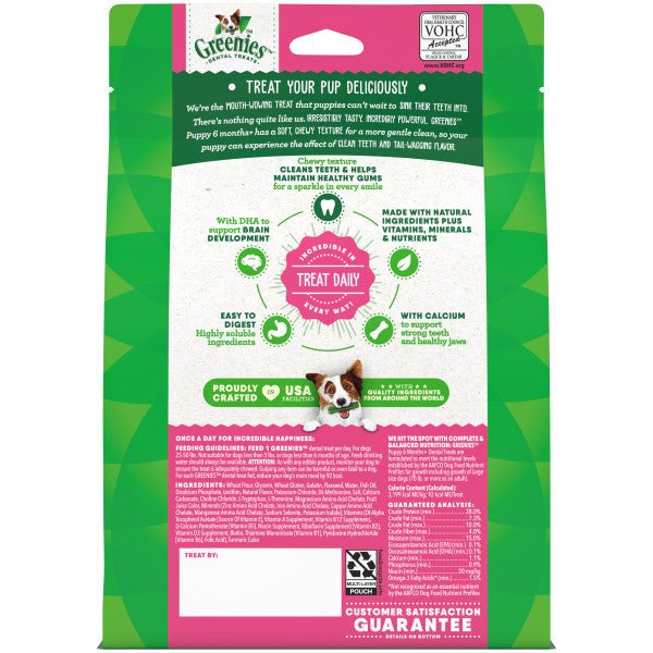 Greenies Puppy Dental Dog Treats Original Regular 340g - Woonona Petfoods