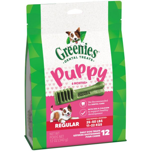 Greenies Puppy Dental Dog Treats Original Regular 340g - Woonona Petfoods