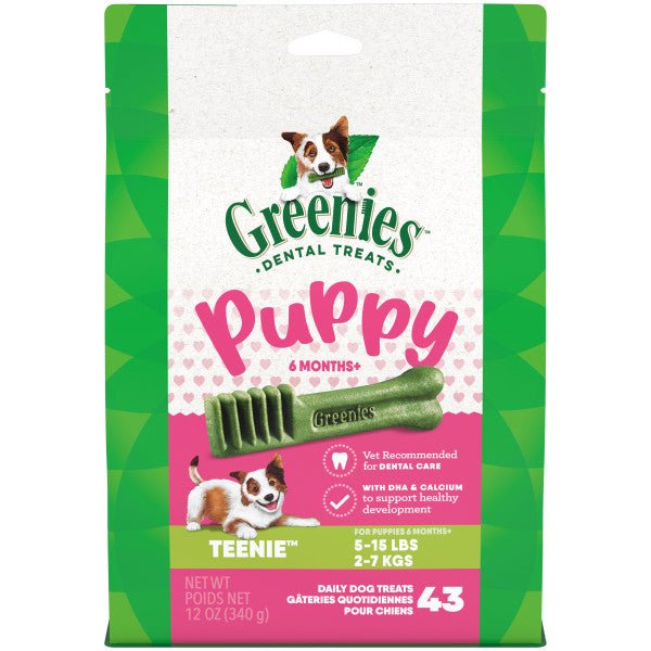 Greenies Puppy Dental Dog Treats Original Teenies 340g - Woonona Petfoods
