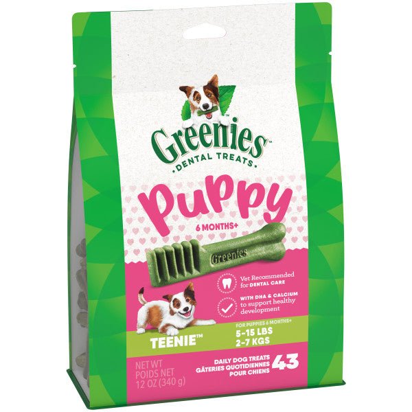 Greenies Puppy Dental Dog Treats Original Teenies 340g - Woonona Petfoods
