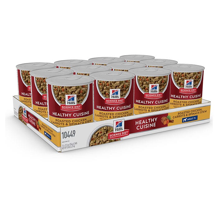 Hill's Science Diet Adult 7+ Healthy Cuisine Chicken & Carrot Stew Canned Dog Food - Woonona Petfoods