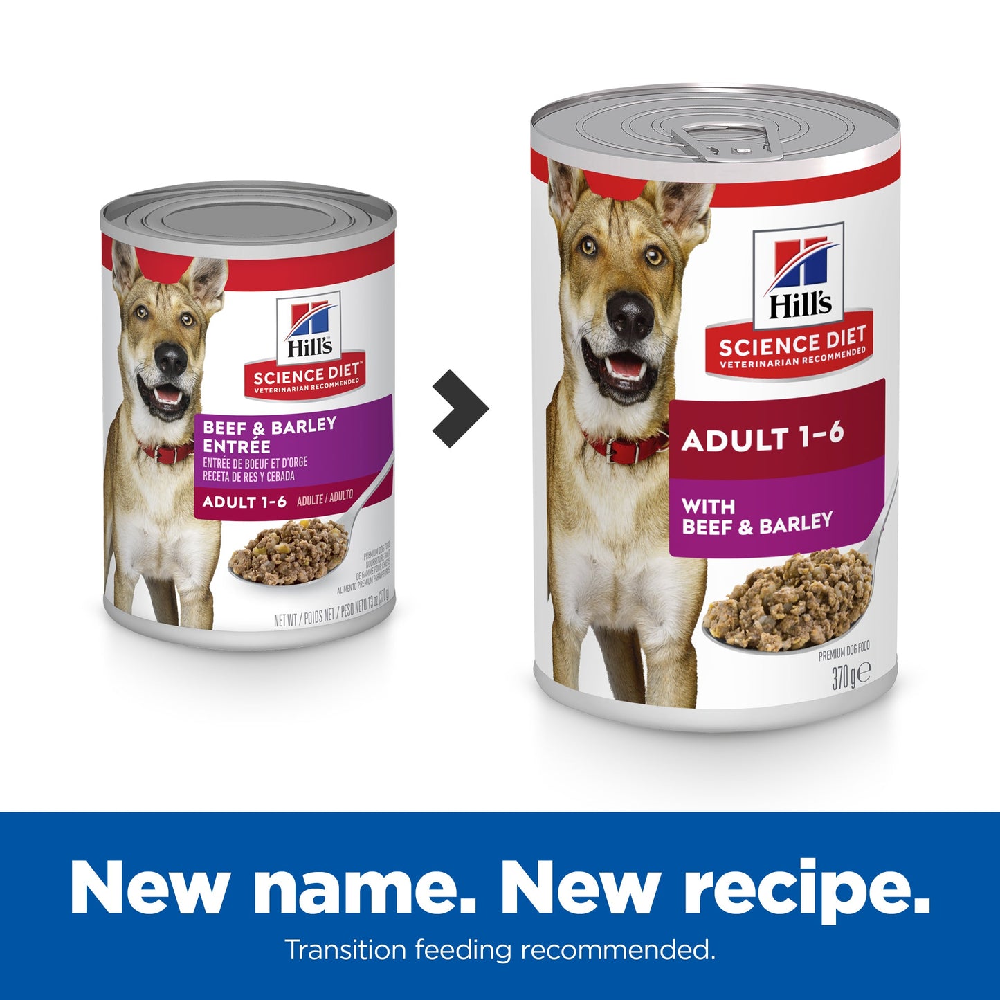 Hill's Science Diet Adult Beef and Barley Entrée Canned Dog Food 370g - Woonona Petfoods