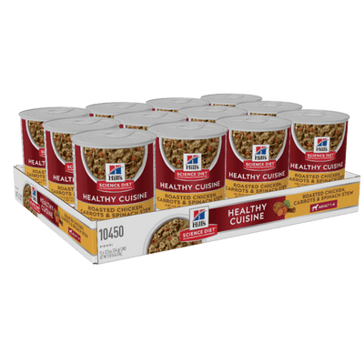 Hill's Science Diet Adult Healthy Cuisine Chicken & Carrot Stew Canned Dog Food 12x354g