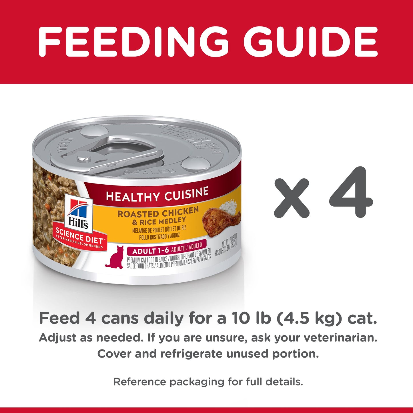 Hill's Science Diet Adult Healthy Cuisine Chicken & Rice Medley Canned Cat Food 24x79g - Woonona Petfoods