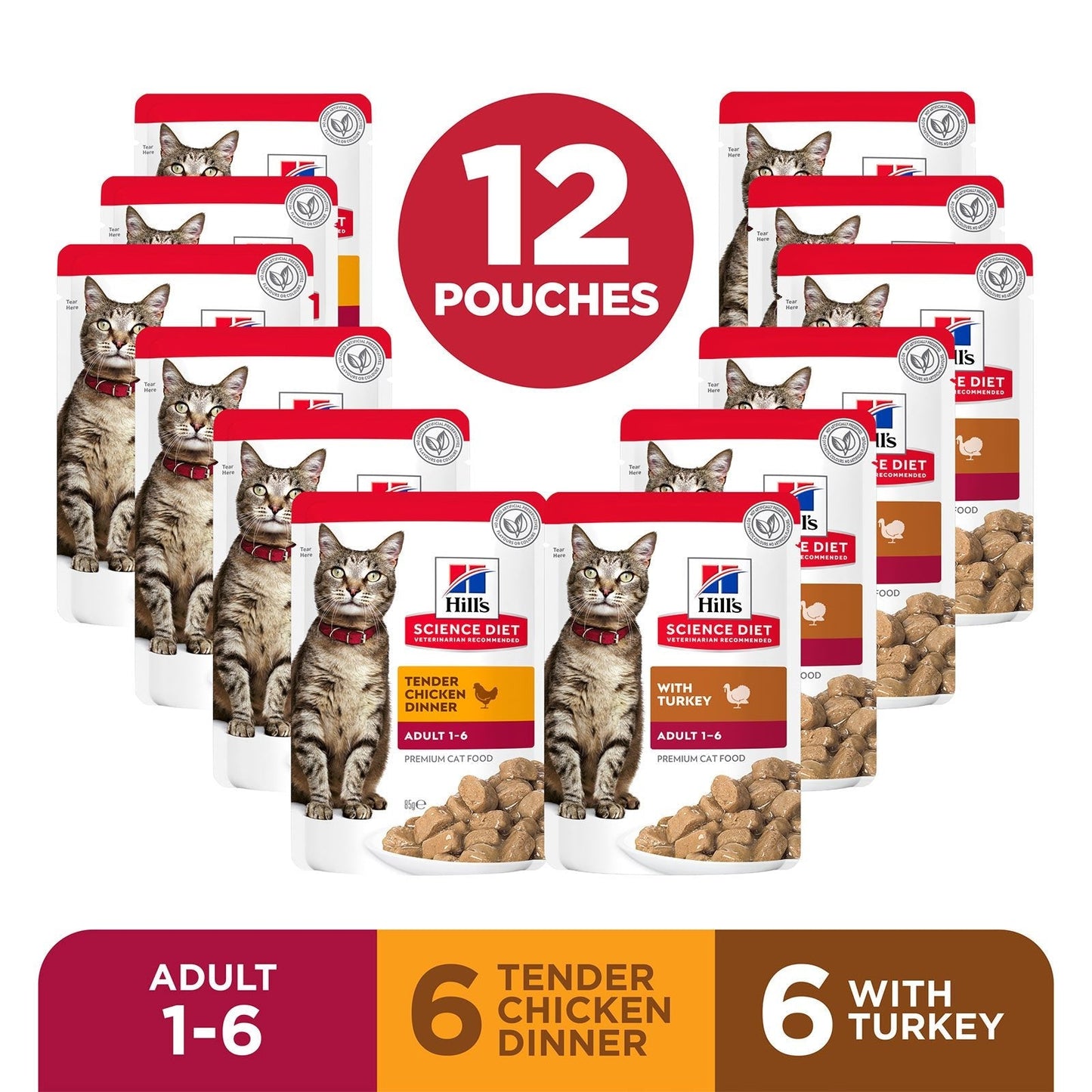 Hill's Science Diet Adult Poultry Variety Pack 12x85 - Woonona Petfoods