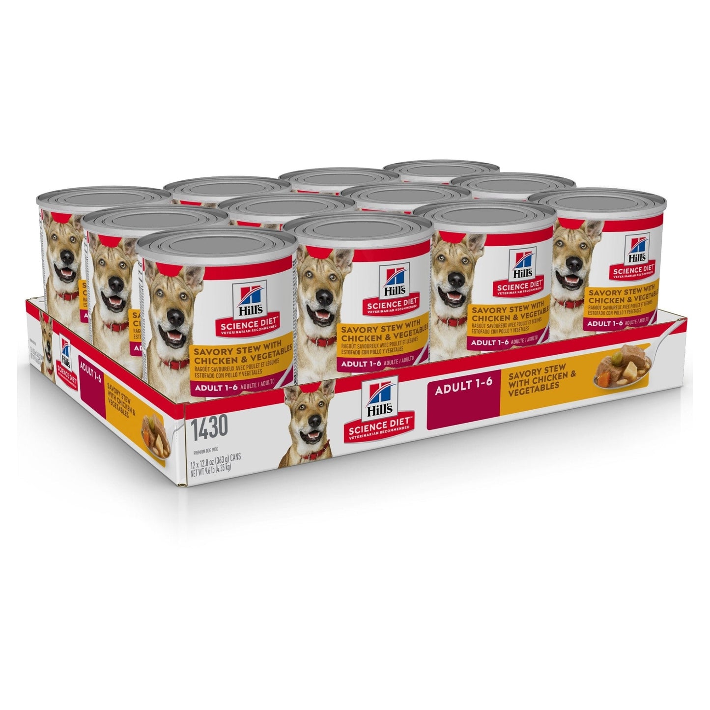 Hill's Science Diet Adult Savory Stew Chicken & Vegetable Canned Dog Food