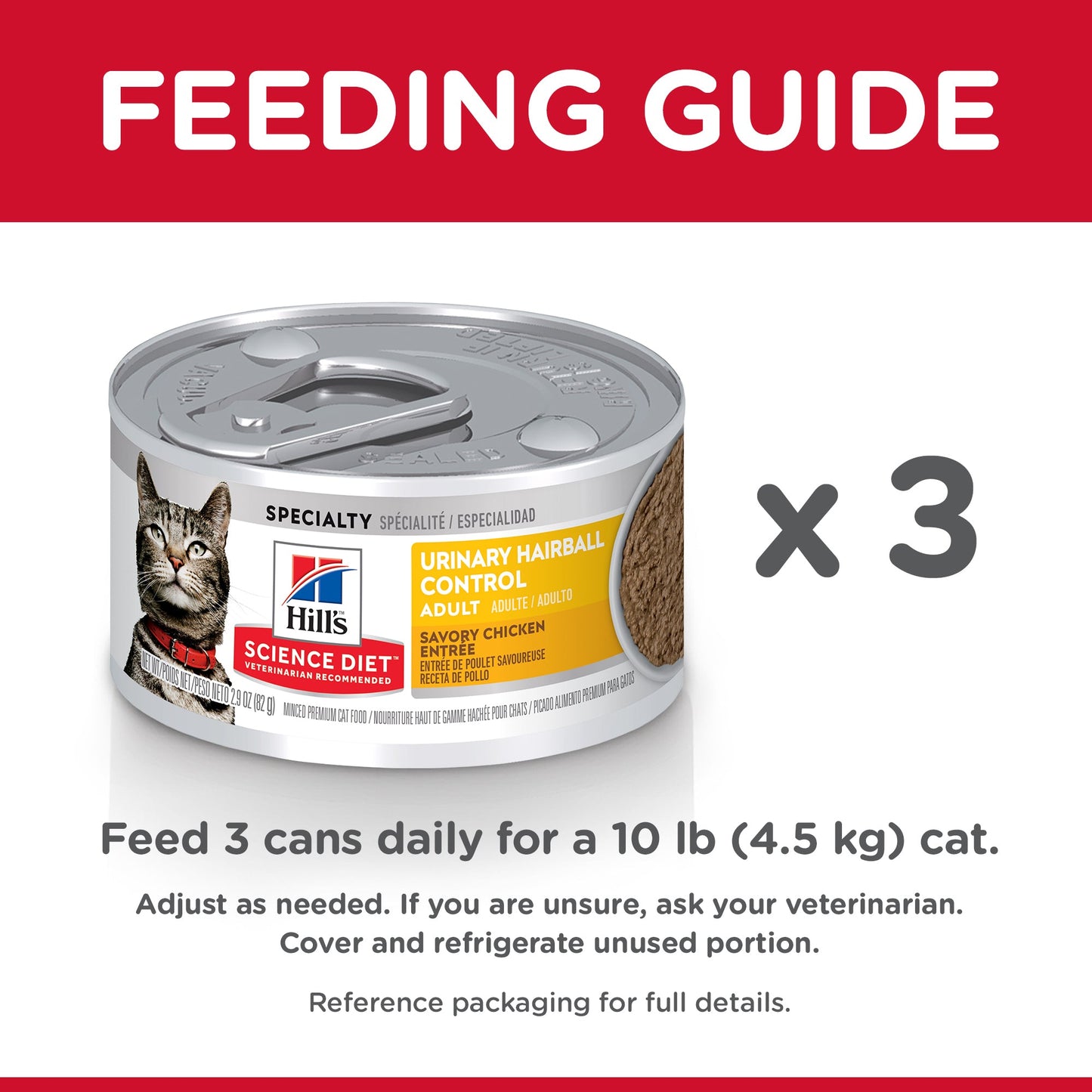 Hill's Science Diet Adult Urinary Hairball Control Canned Cat Food 82g - Woonona Petfoods